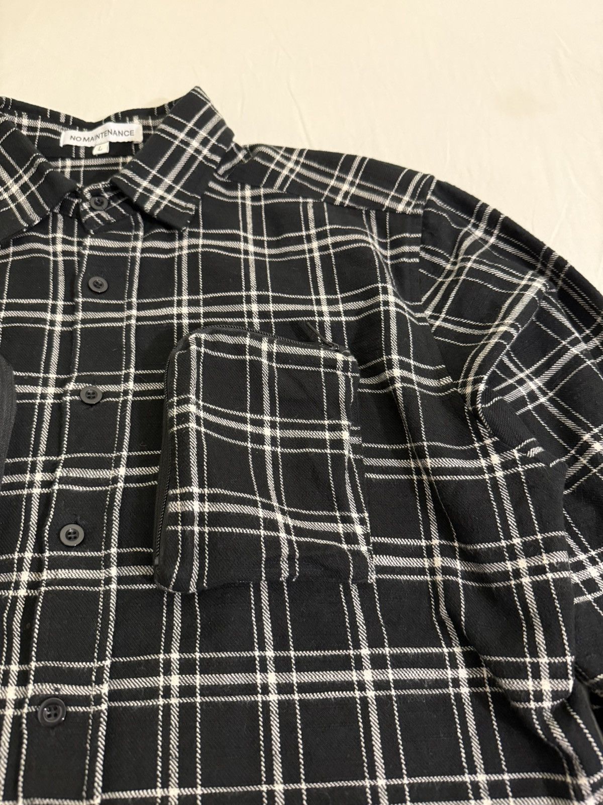 No Maintenance No Maintenance Japanese Flannel Shirt Black L Size US L / EU 52-54 / 3 - 3 Thumbnail