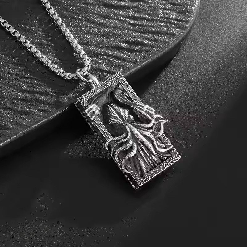 Vintage Retro Goth Octopus Necklace Size ONE SIZE - 4 Thumbnail