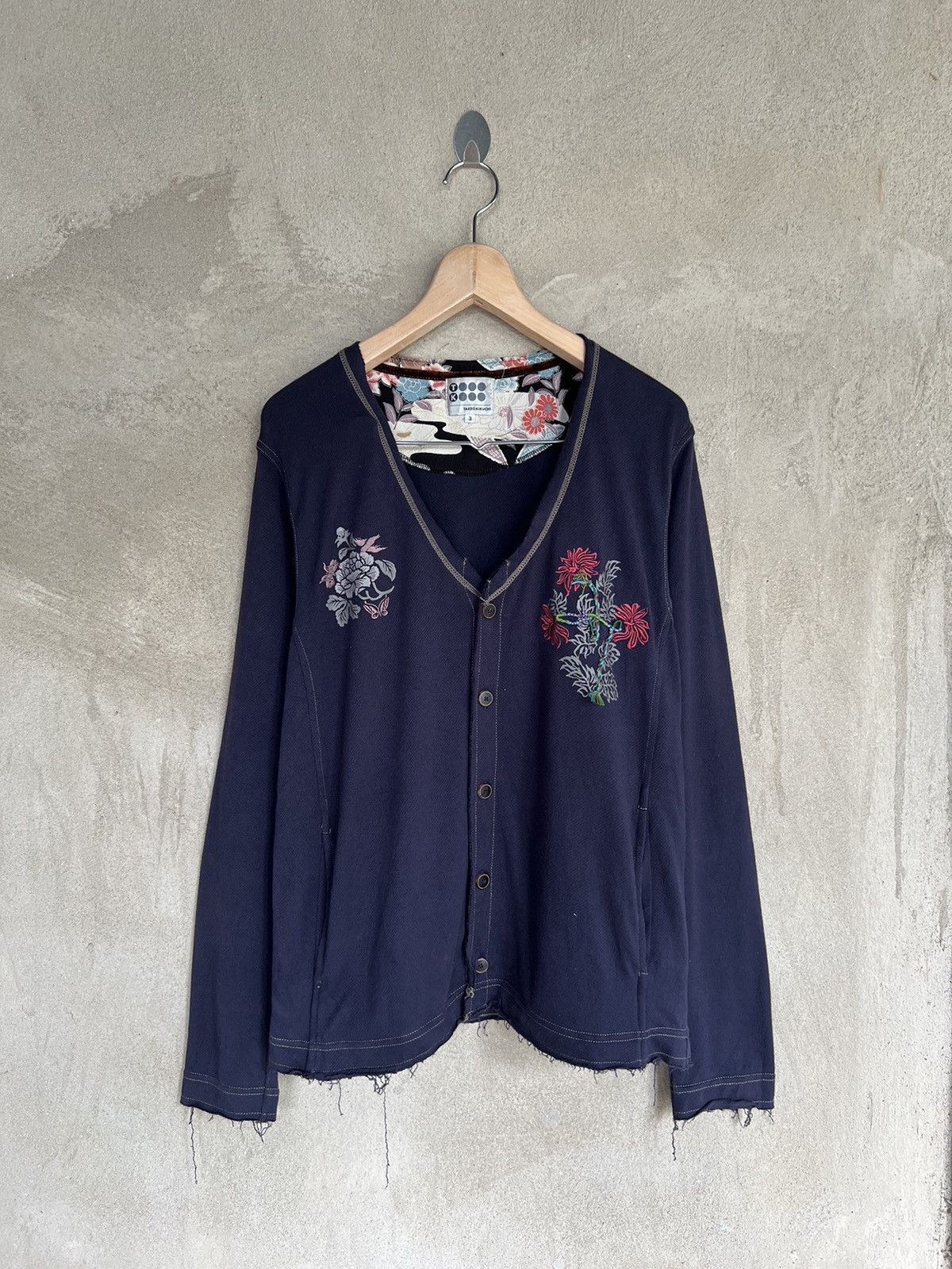 Takeo Kikuchi Japanese Brand Takeo Kikuchi Tatoo Cardigan Size US M / EU 48-50 / 2 - 2 Thumbnail