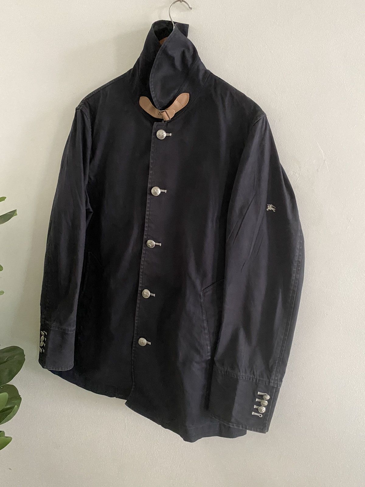 Burberry × Vintage Vintage BURBERRY LOGO Jacket Silver Button Punk design rare Size US L / EU 52-54 / 3 - 3 Thumbnail