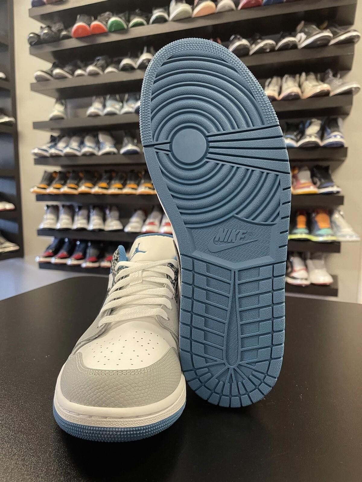 Nike Size 12.5 - Nike Air Jordan 1 Low “True Blue” White Cement Size US 12.5 / EU 45-46 - 7 Thumbnail