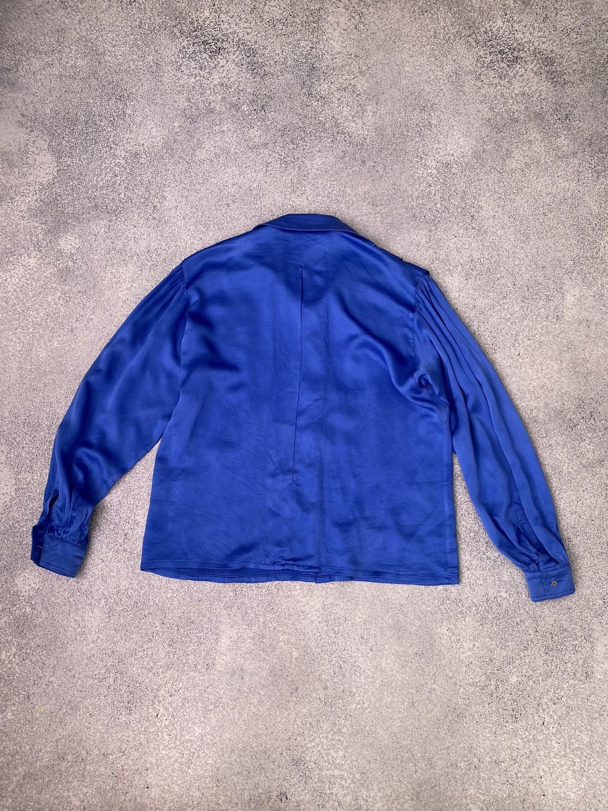 Designer × Escada × Vintage Vintage Escada Women’s Blue Designer Blouse Size XS / US 0-2 / IT 36-38 - 10 Thumbnail