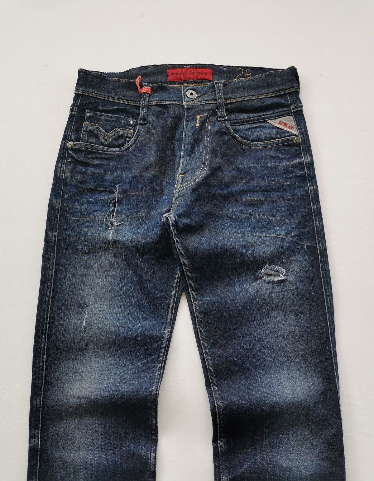 Replay Replay Anbass Skinny Distressed Jeans Size US 28 / EU 44 - 2 Thumbnail