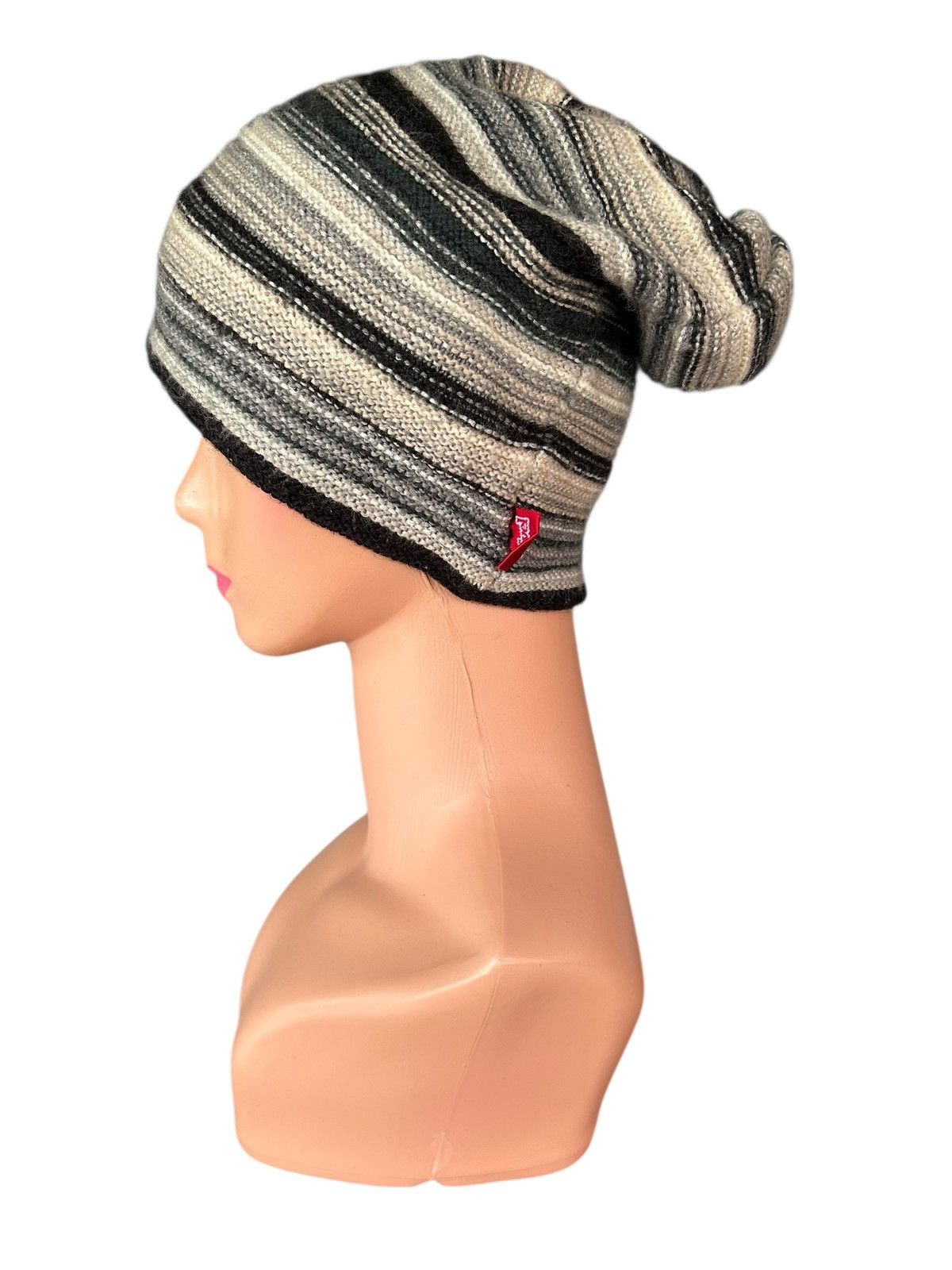 Kapital Stripe Crochet Knitted Vintage Japanese Beanie Hats Size ONE SIZE - 3 Thumbnail
