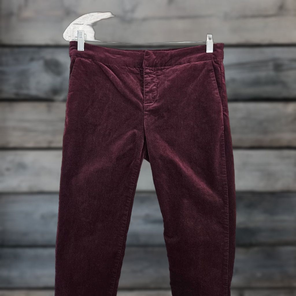 Vintage VINTAGE Kut from The Kloth Womens Ankle Pants Sz 6 Burgundy Mid Rise Pants Womens 6 Burgundy Size 28" / US 6 / IT 42 - 1 Thumbnail