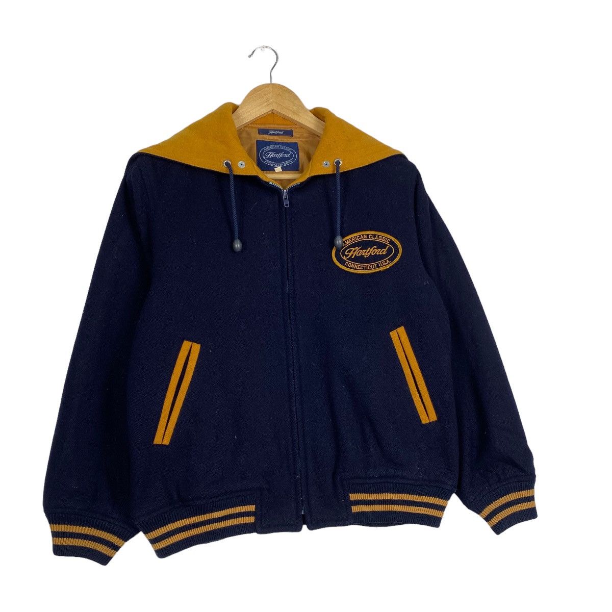 Hartford × Japanese Brand × Vintage Hardford varsity vintage wool jacket Size US M / EU 48-50 / 2 - 3 Thumbnail
