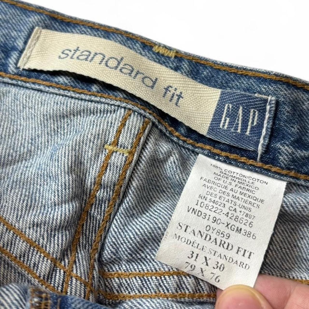 Gap Vintage GAP Lightwash Blue Straight Leg Denim Jeans - 31x29 Size US 31 - 3 Thumbnail