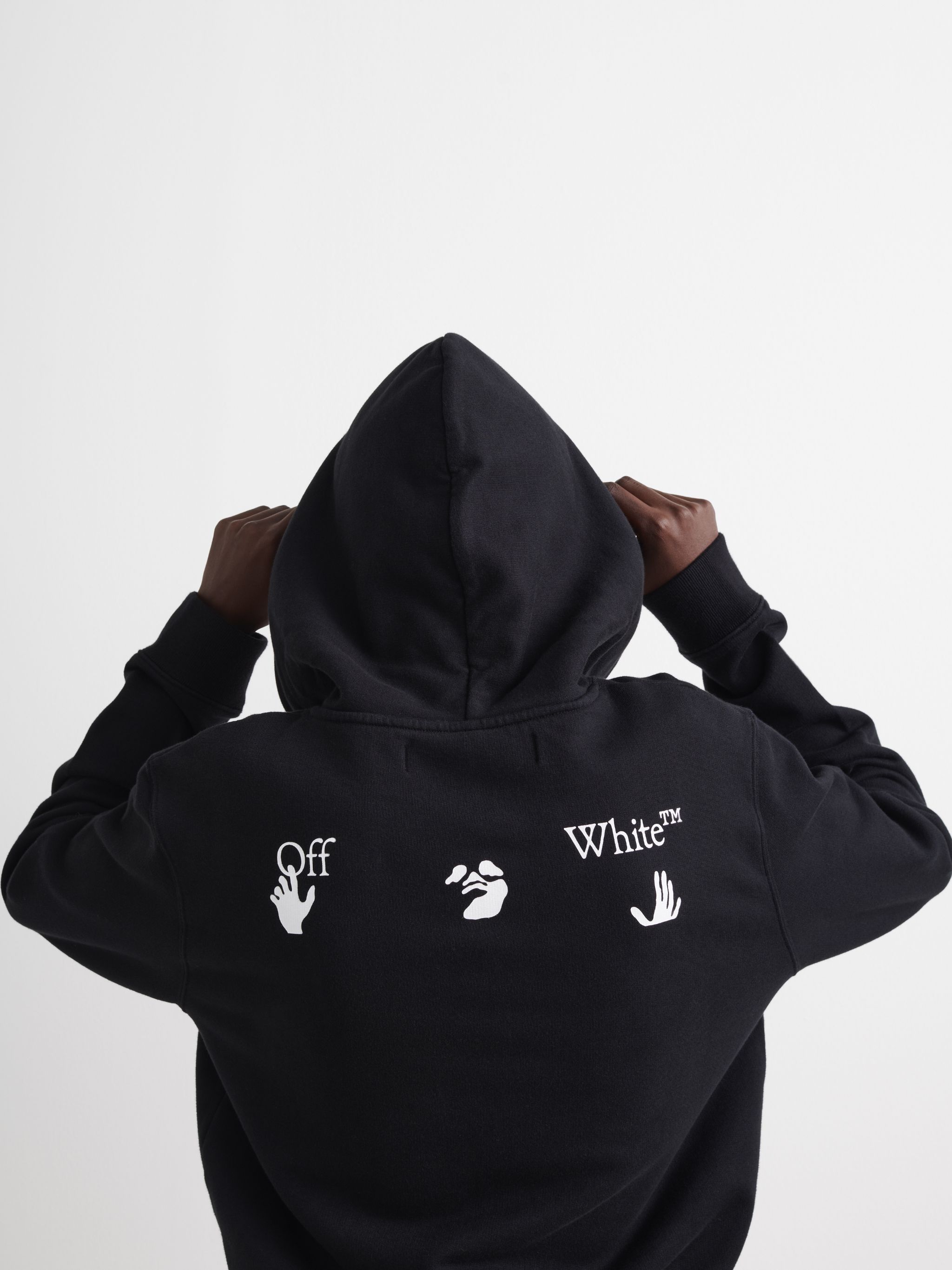 Off-White o1gr1nt1124 Business Slim Hoodie in Black Size US XS / EU 42 / 0 - 5 Thumbnail