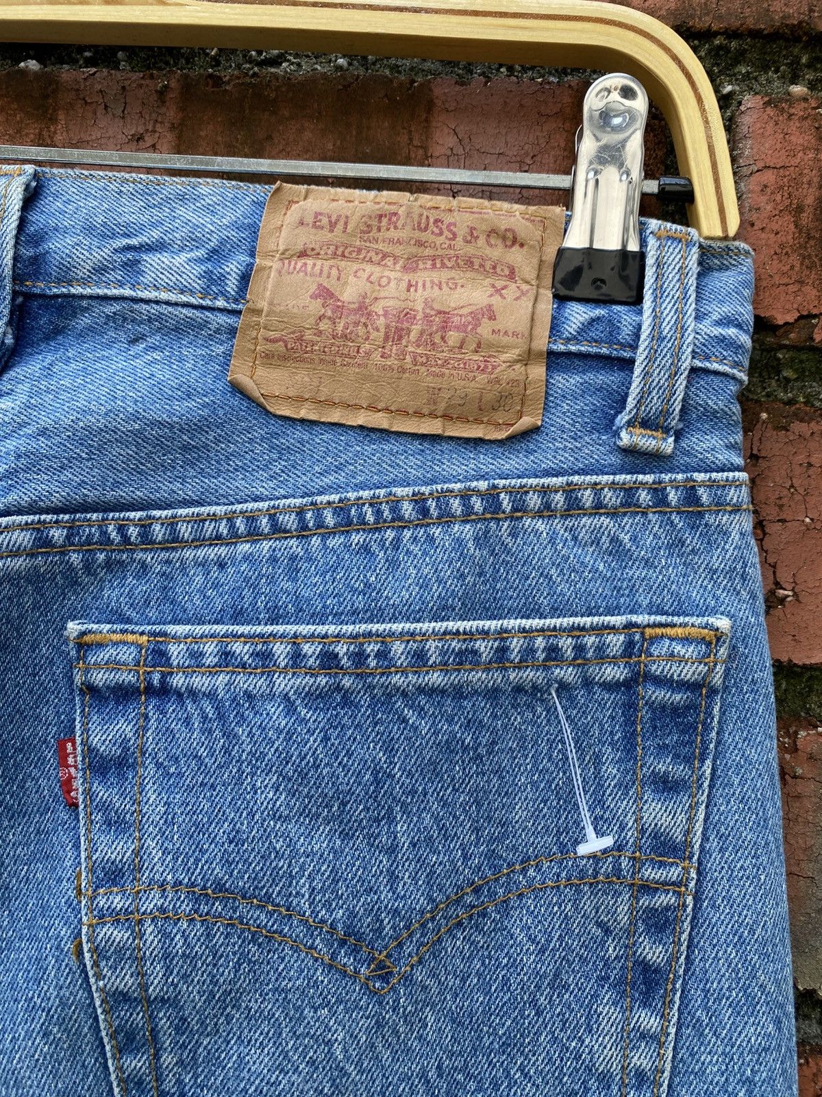 Levi's Vintage Clothing W29x30 Vintage levi's 501 faded 80s made in USA Size US 29 - 3 Thumbnail