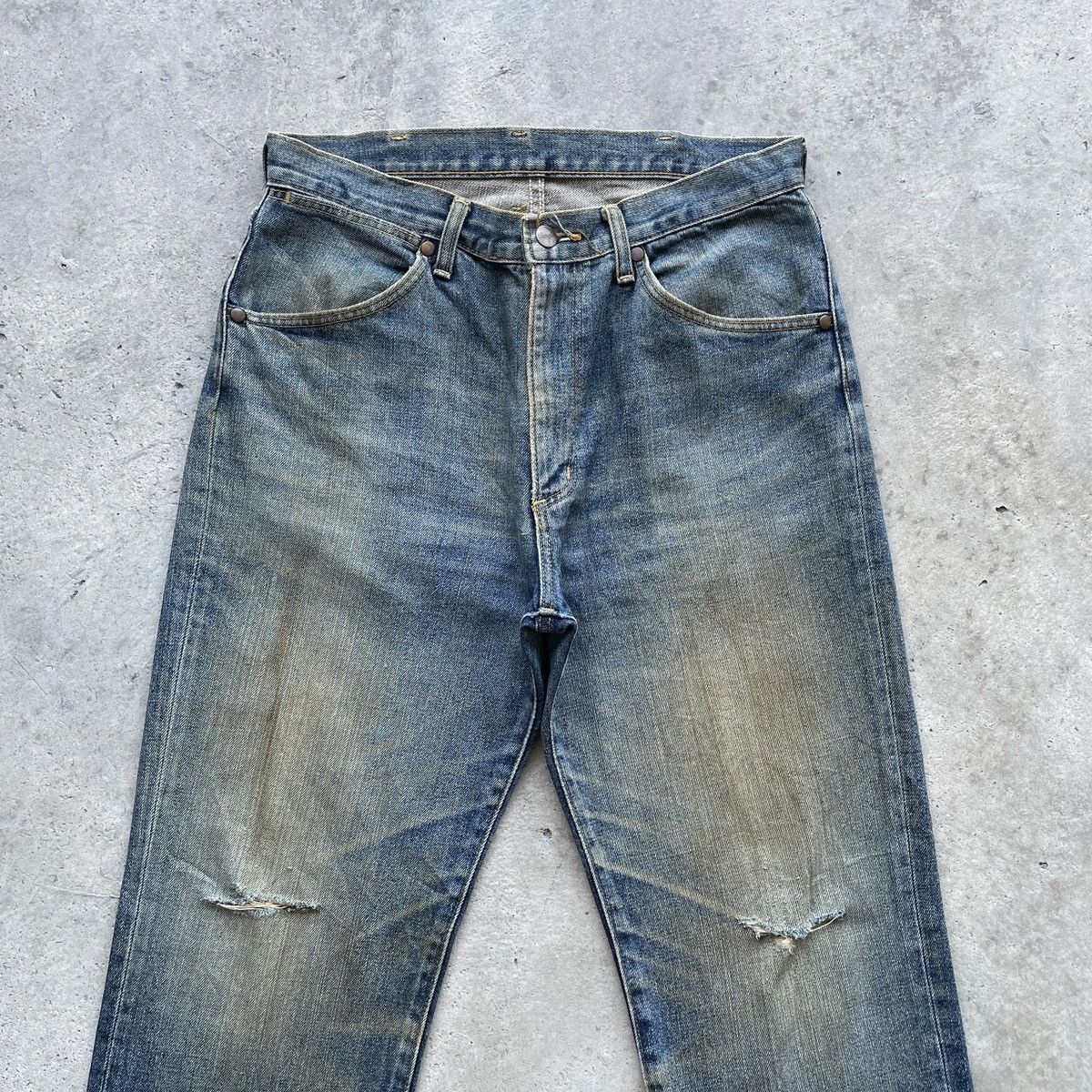 Vintage Vintage Wrangler Rusty Jeans Distressed Faded Pants Denim Size US 31 - 3 Thumbnail