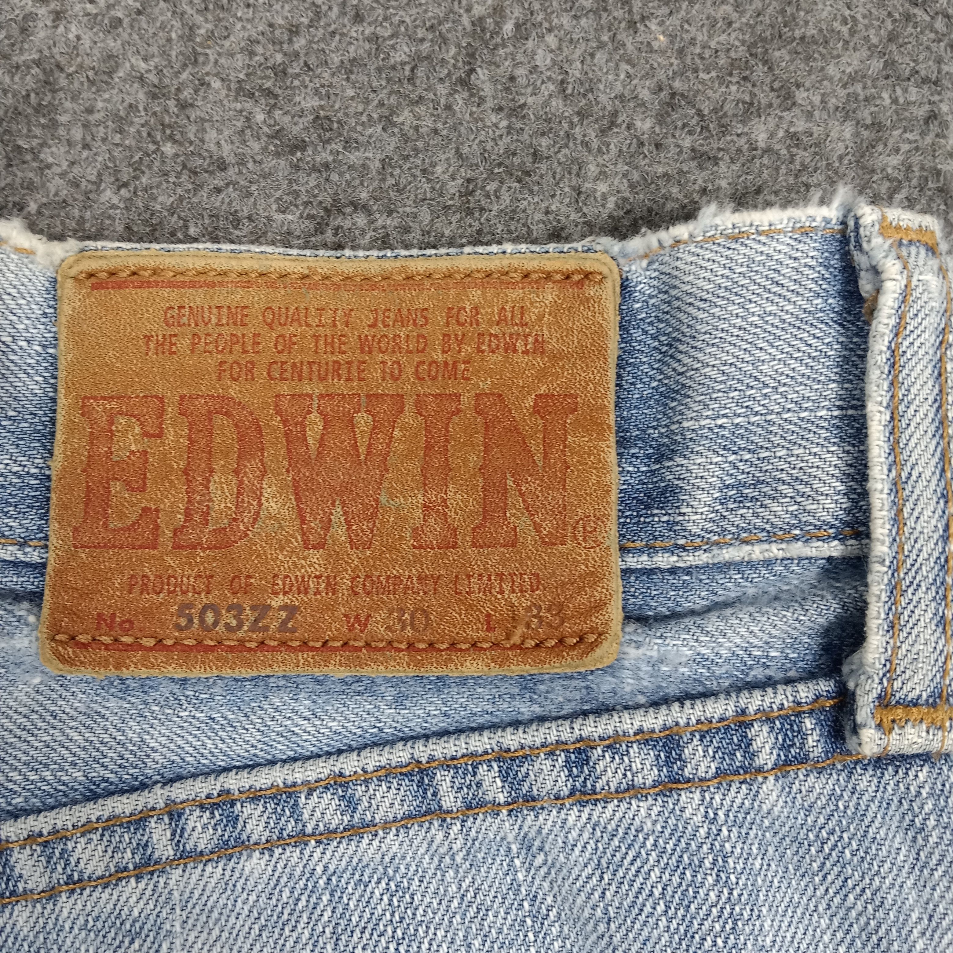 Edwin Edwin 503 Distressed Style Denim C272N24 Size US 29 - 9 Thumbnail
