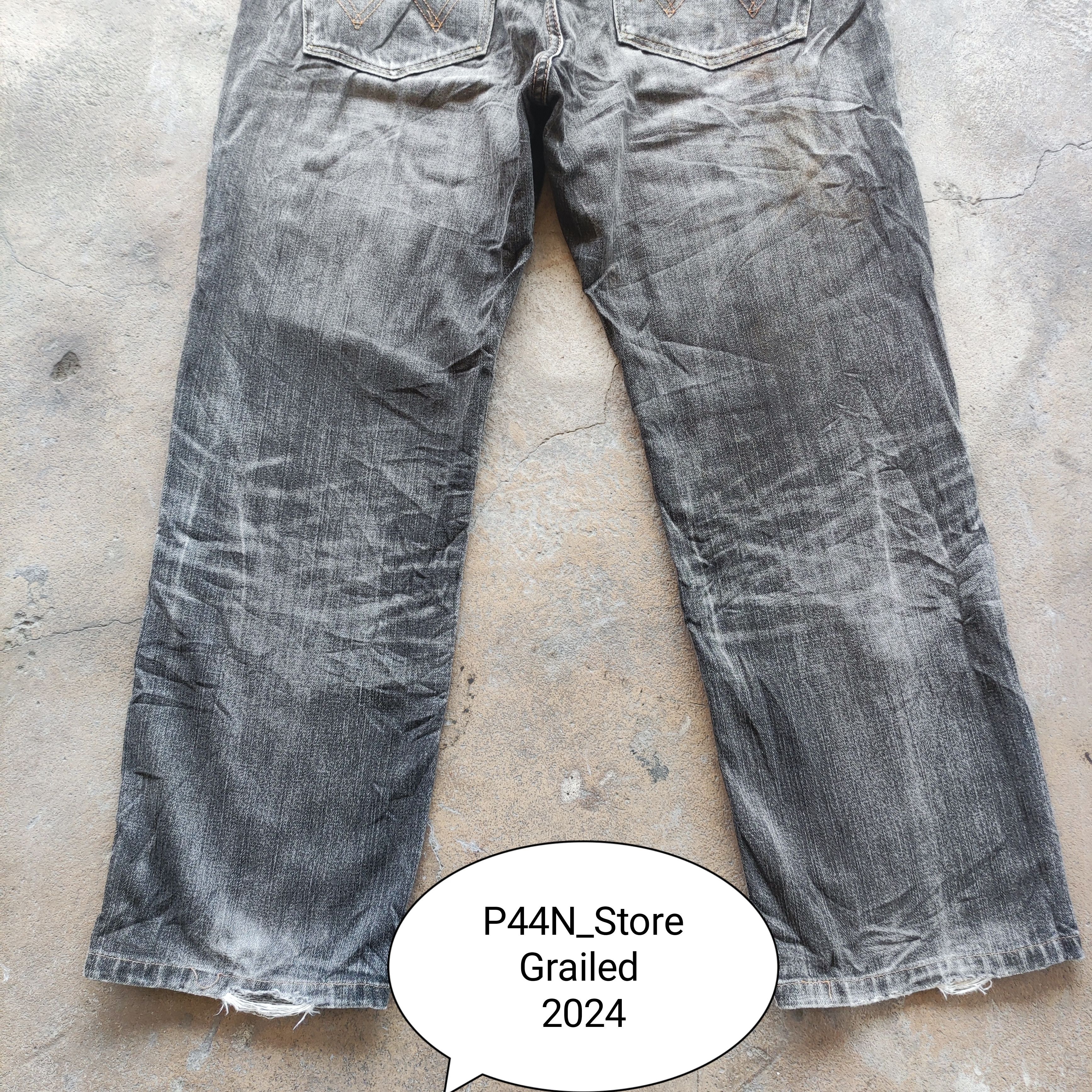 Japanese Brand Vintage Japanese Brand Wrangler Jeans Ripped Pants Size US 34 / EU 50 - 9 Thumbnail