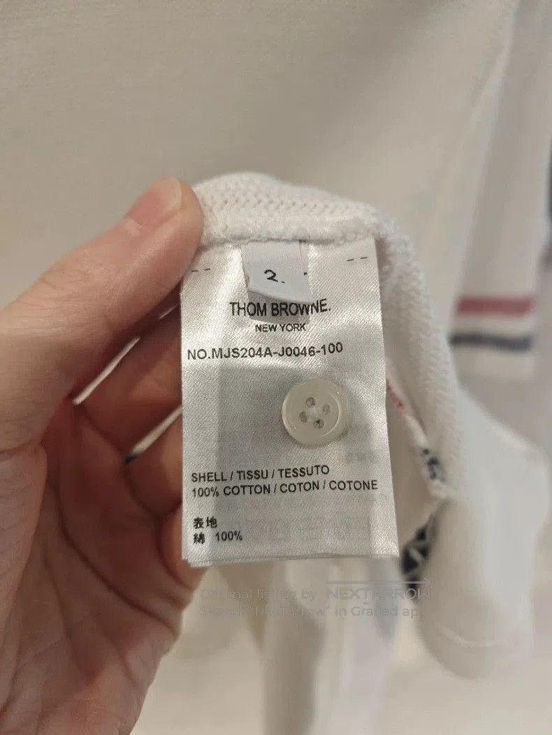 Thom Browne THOM BROWNE Classic Stripe Short Sleeve T-shirt. Size US XS / EU 42 / 0 - 8 Thumbnail