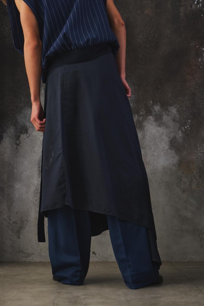 Marni Marni Asymmetric Draped Skirt Navy Size 28" / US 6 / IT 42 - 5 Thumbnail