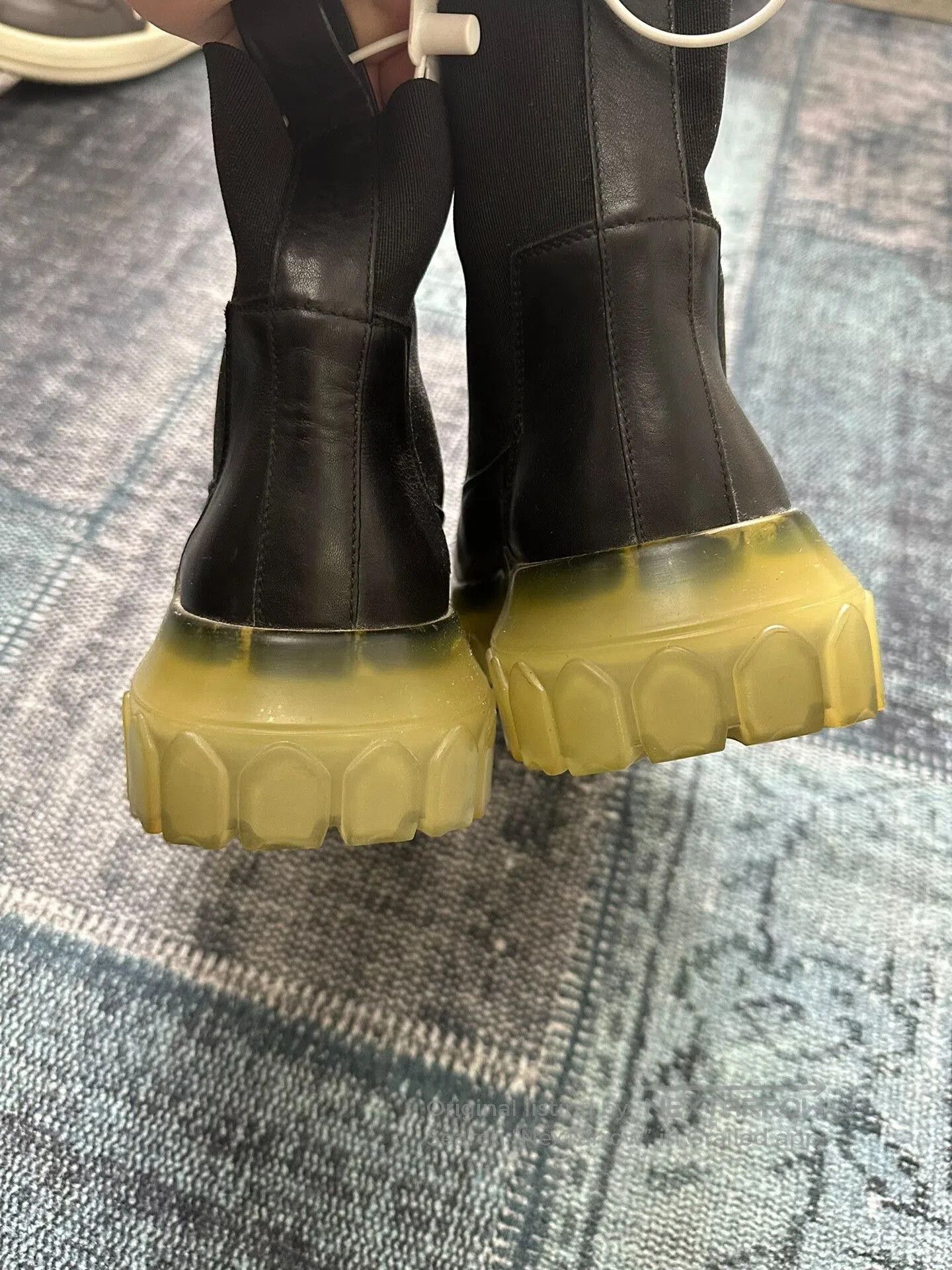 Rick Owens Rick Owens Transparent Chelsea Boots. Size US 5 / IT 35 - 5 Thumbnail