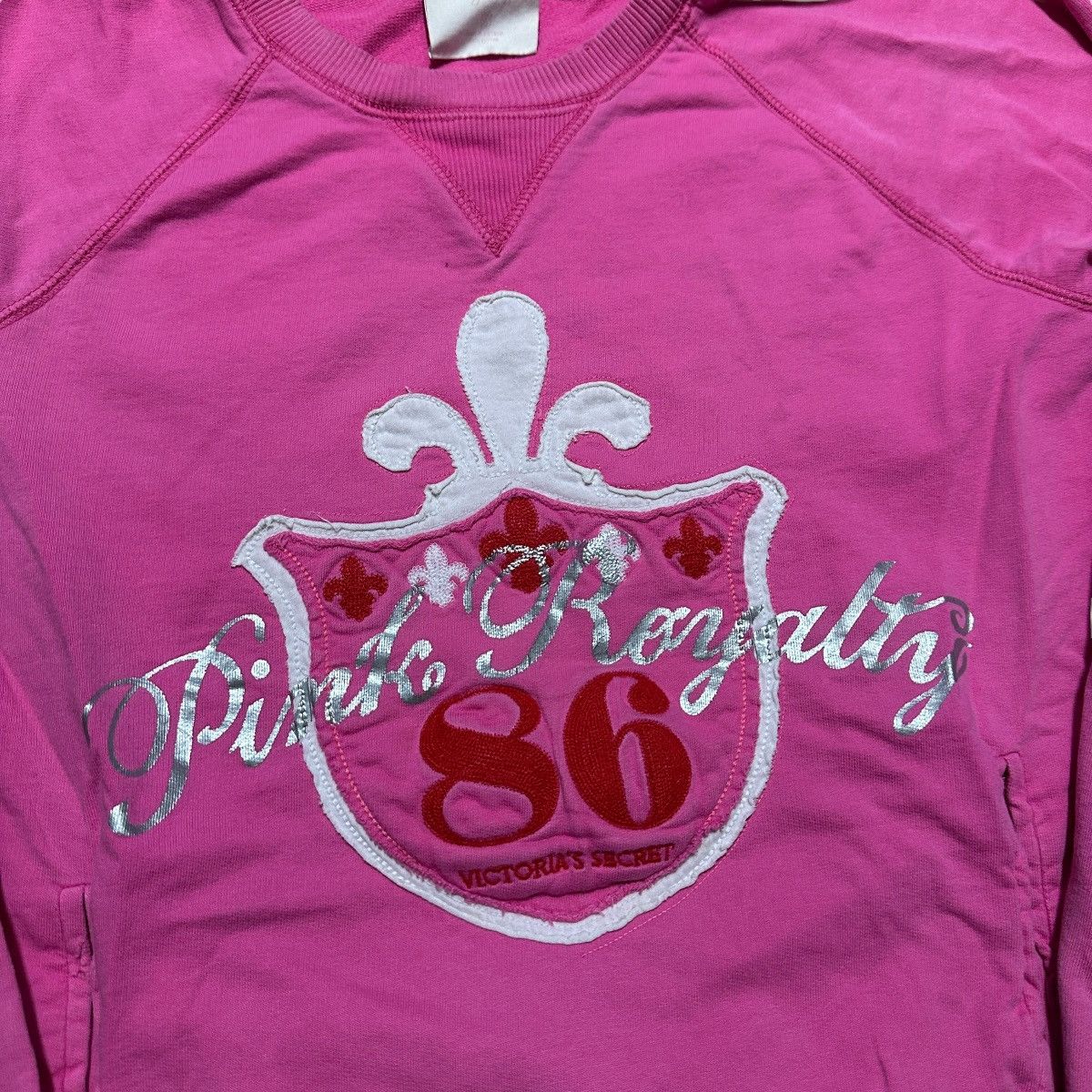 Pink Women’s Y2K Pink Victoria Secret Royal Sweatshirt Size S / US 4 / IT 40 - 2 Thumbnail