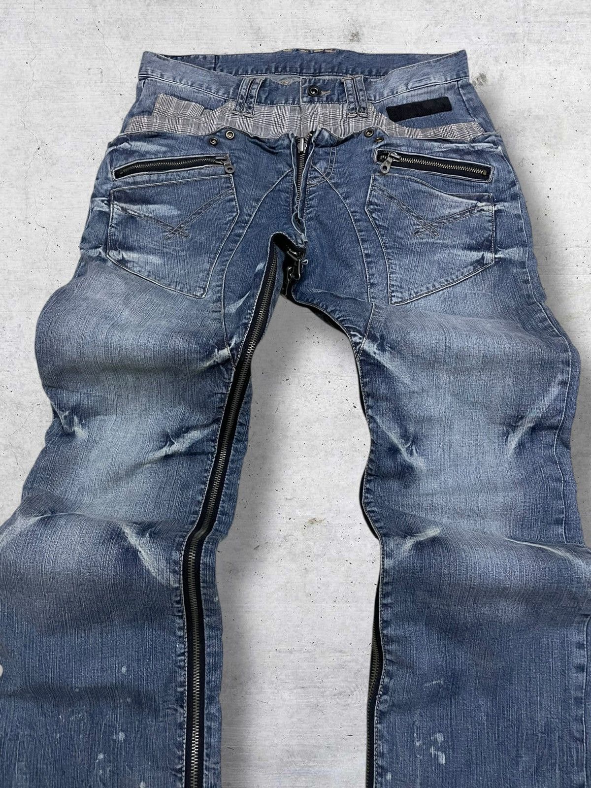 PPFM VINTAGE PPFM DESIGNER JAPAN ARCHIVE ANARCHY REVERSIBLE DENIM Size US 32 / EU 48 - 4 Thumbnail