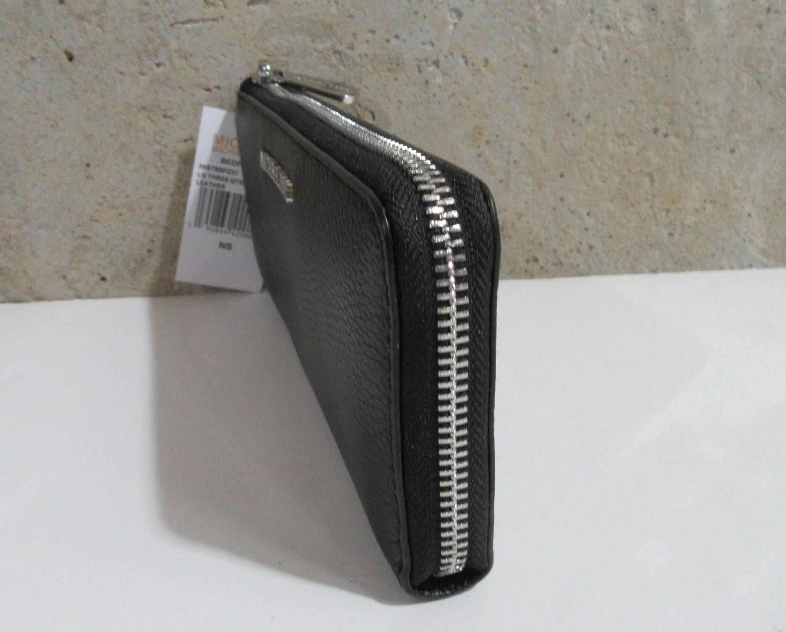 Michael Kors Michael Kors Bedford Large Three Quarter Zip Leather Wallet Size ONE SIZE - 6 Thumbnail
