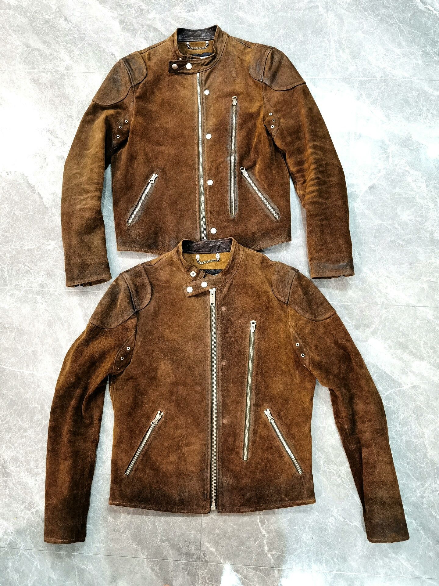 Golden Goose Golden Goose Vintage Distressed Leather Jacket Size US S / EU 44-46 / 1 - 1 Thumbnail