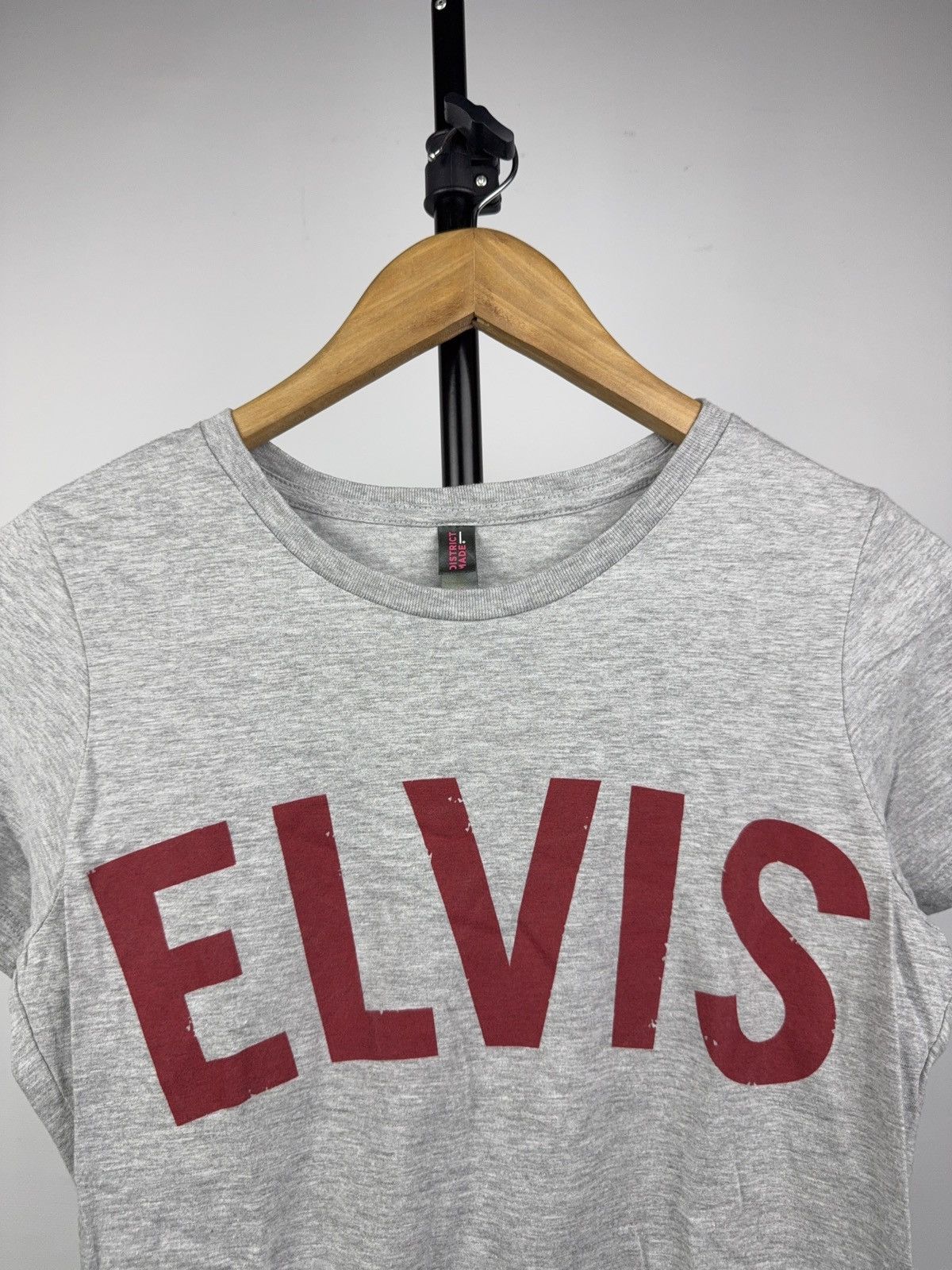 Vintage 00s Elvis Presley x American Crew Promo Y2K Tee Gray M Size M / US 6-8 / IT 42-44 - 2 Thumbnail