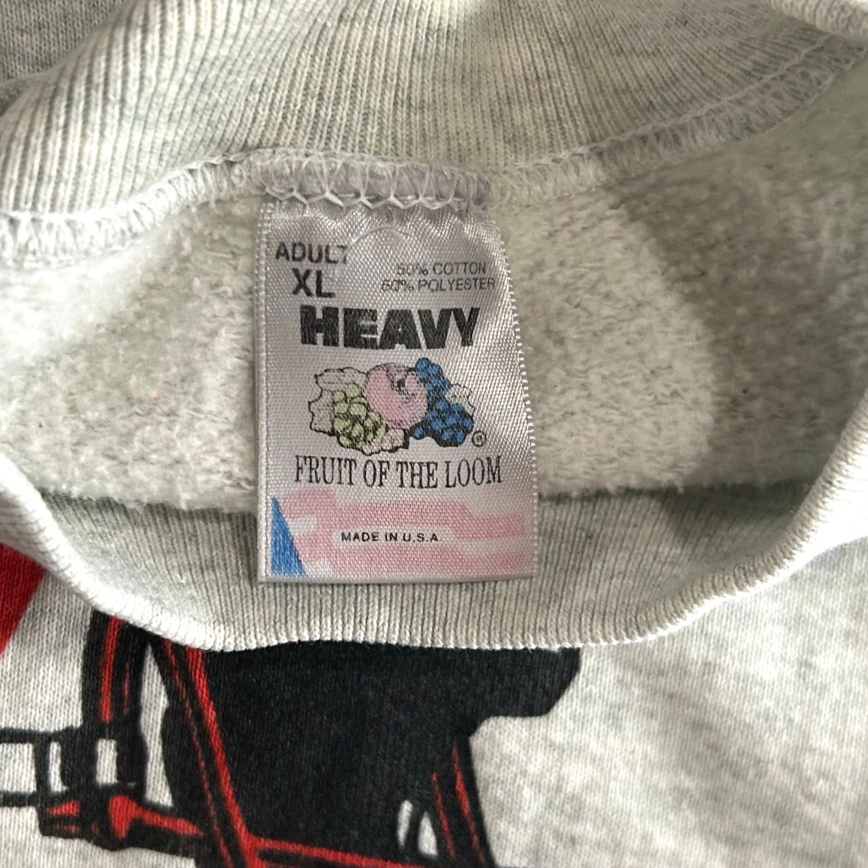 Vintage 90s Wisconsin Badgers Sweatshirt Adult L Grey 1994 Rose Bowl Champions Fruit Of The Loom Men's in Gray, Men's — image 2 of 6