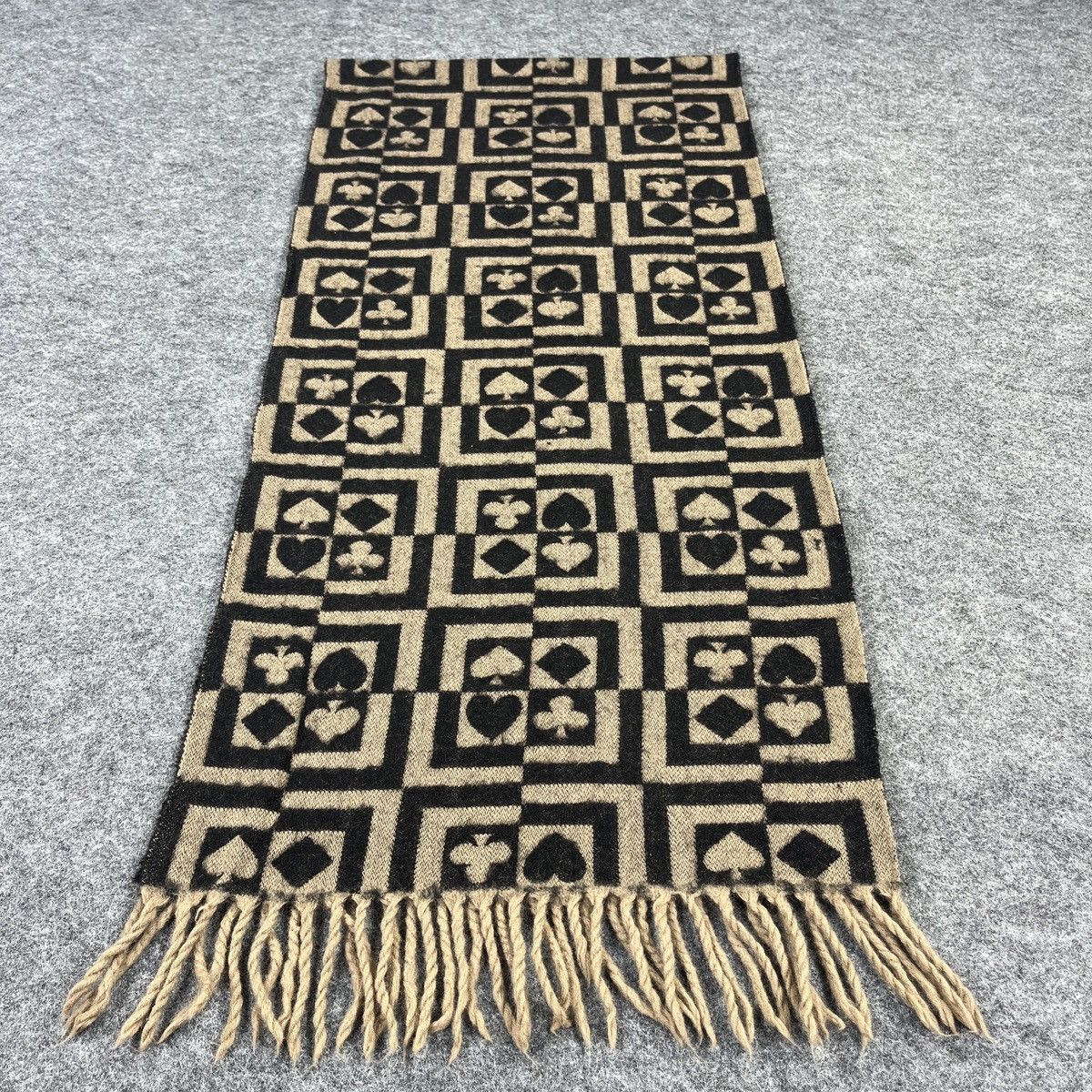 Vintage Poker Design Scarf / Muffler / Neckwear T943 Size ONE SIZE - 1 Thumbnail