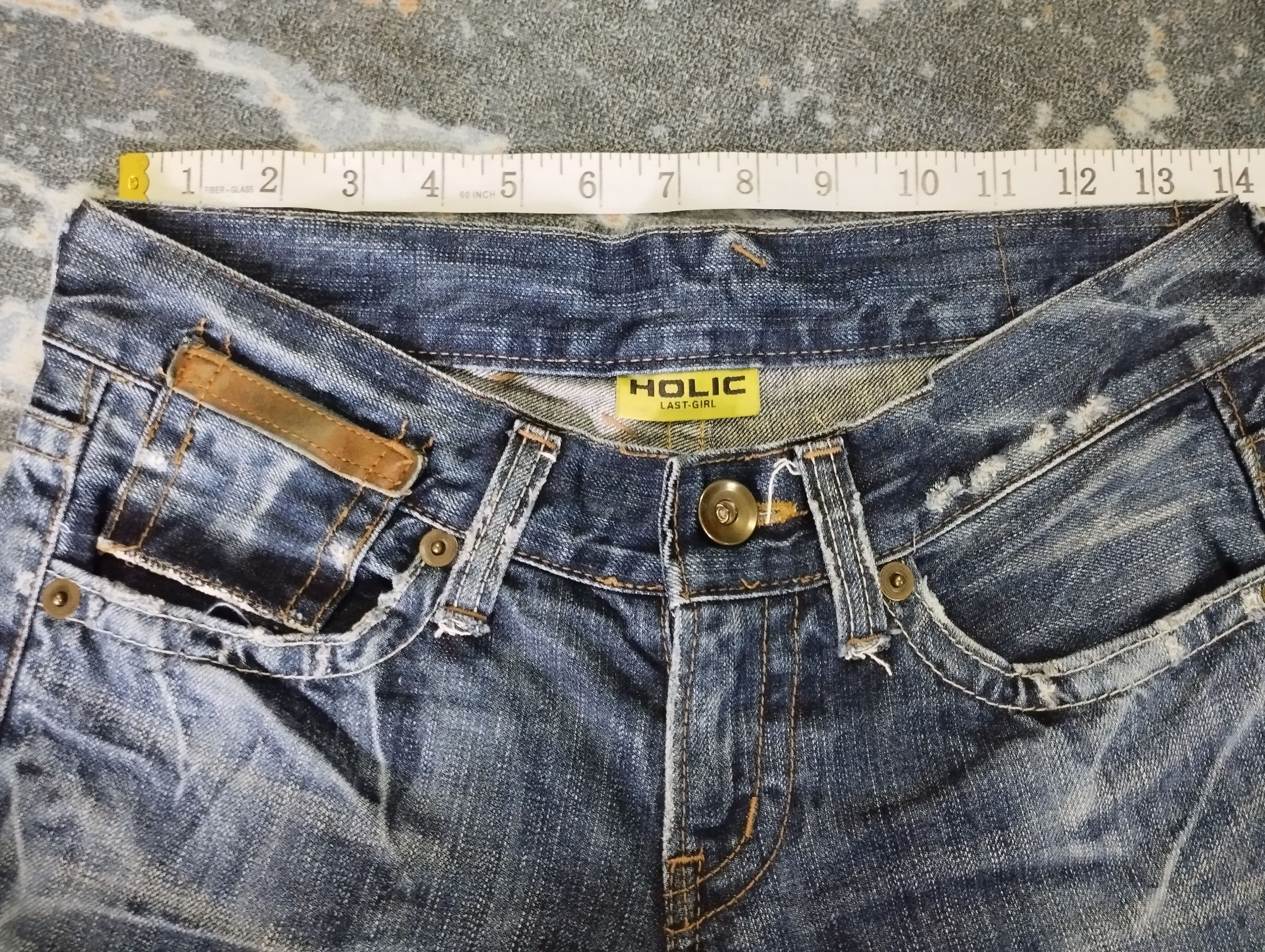 If Six Was Nine Super Flare Jeans Stone Wash Holic Bellbottom Bootcut Jeans Size US 27 - 7 Thumbnail