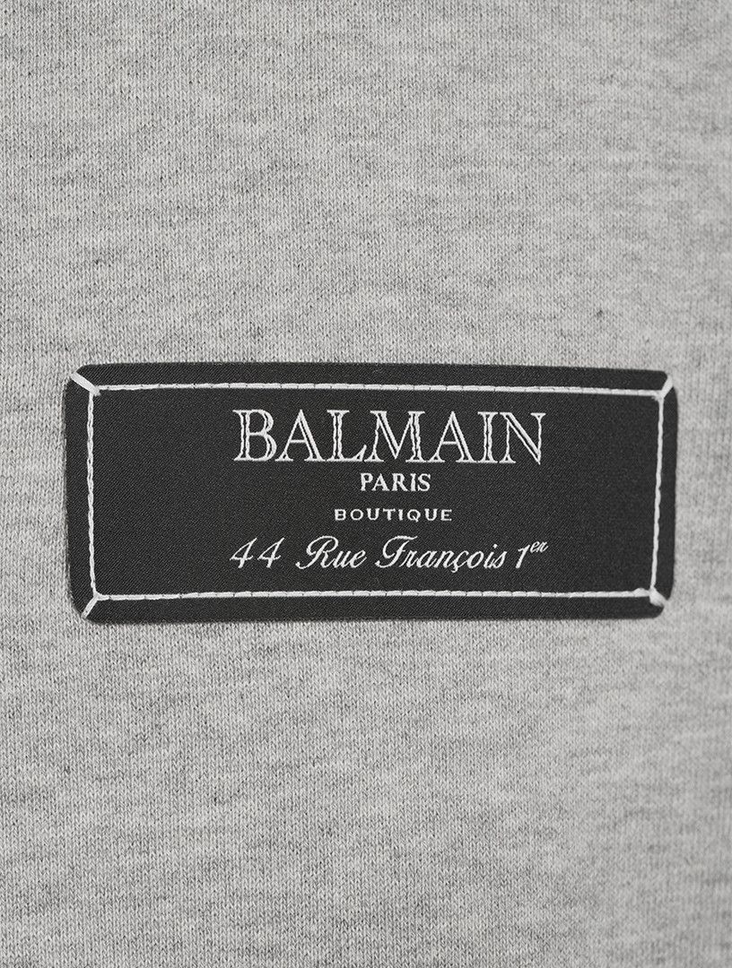 Balmain o1s1wg110925 Cotton Hoodie With Label in Grey Size US S / EU 44-46 / 1 - 6 Thumbnail