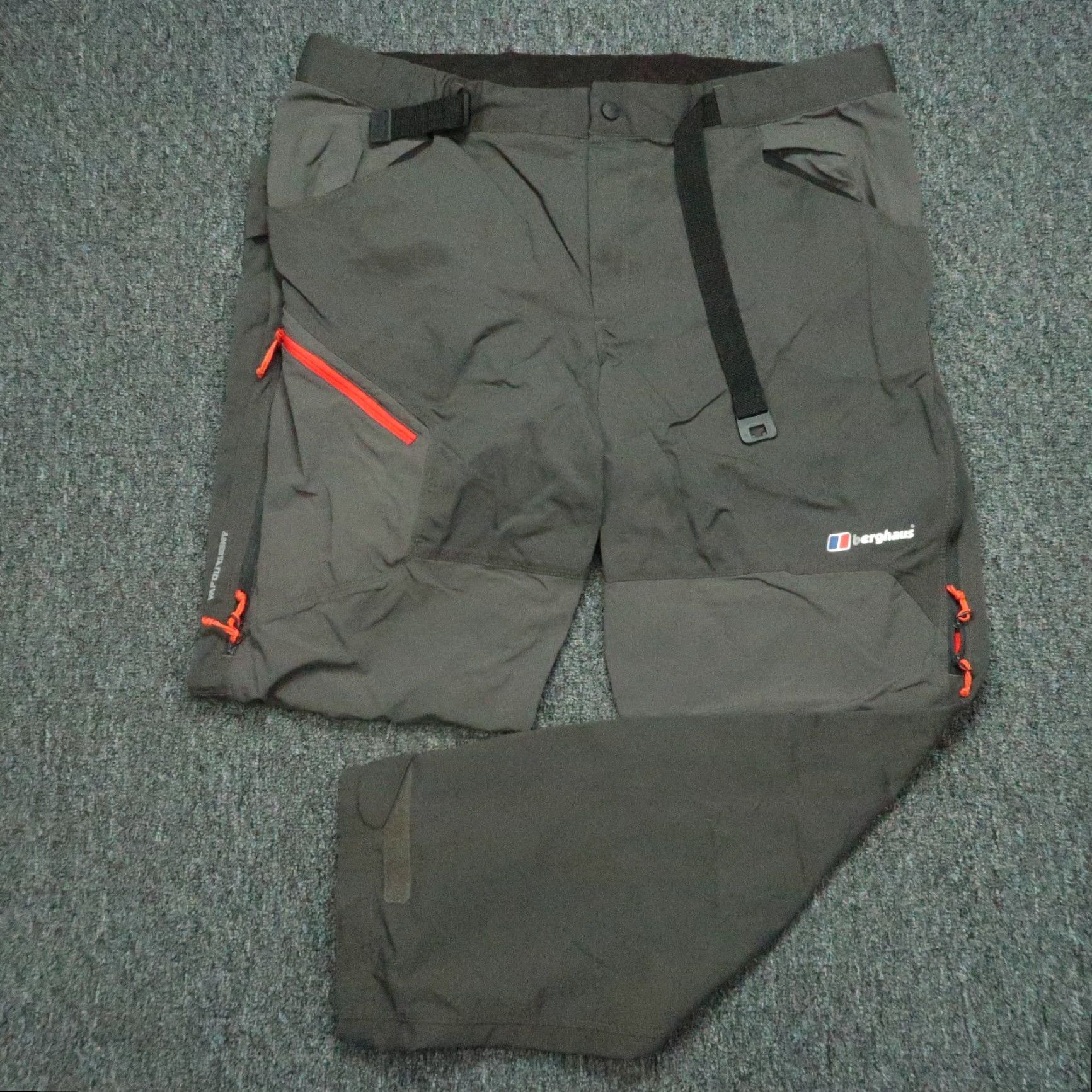 Berghaus Berghaus Pants Men 40x32 Gray Vapour Light Belted Zip Pockets Hiking Size US 40 / EU 56 - 2 Thumbnail