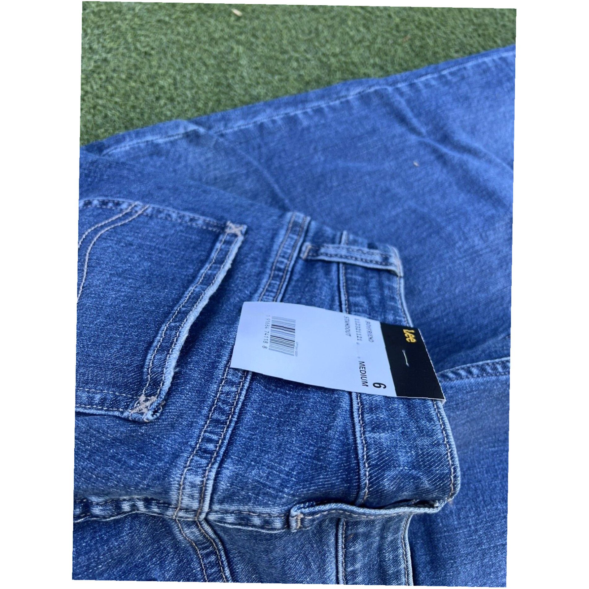 Lee Lee Women Relaxed Fit Mid Rise Boyfriend Denim Size 6M Jean Pants NWT 28x30 Size 28" / US 6 / IT 42 - 4 Thumbnail