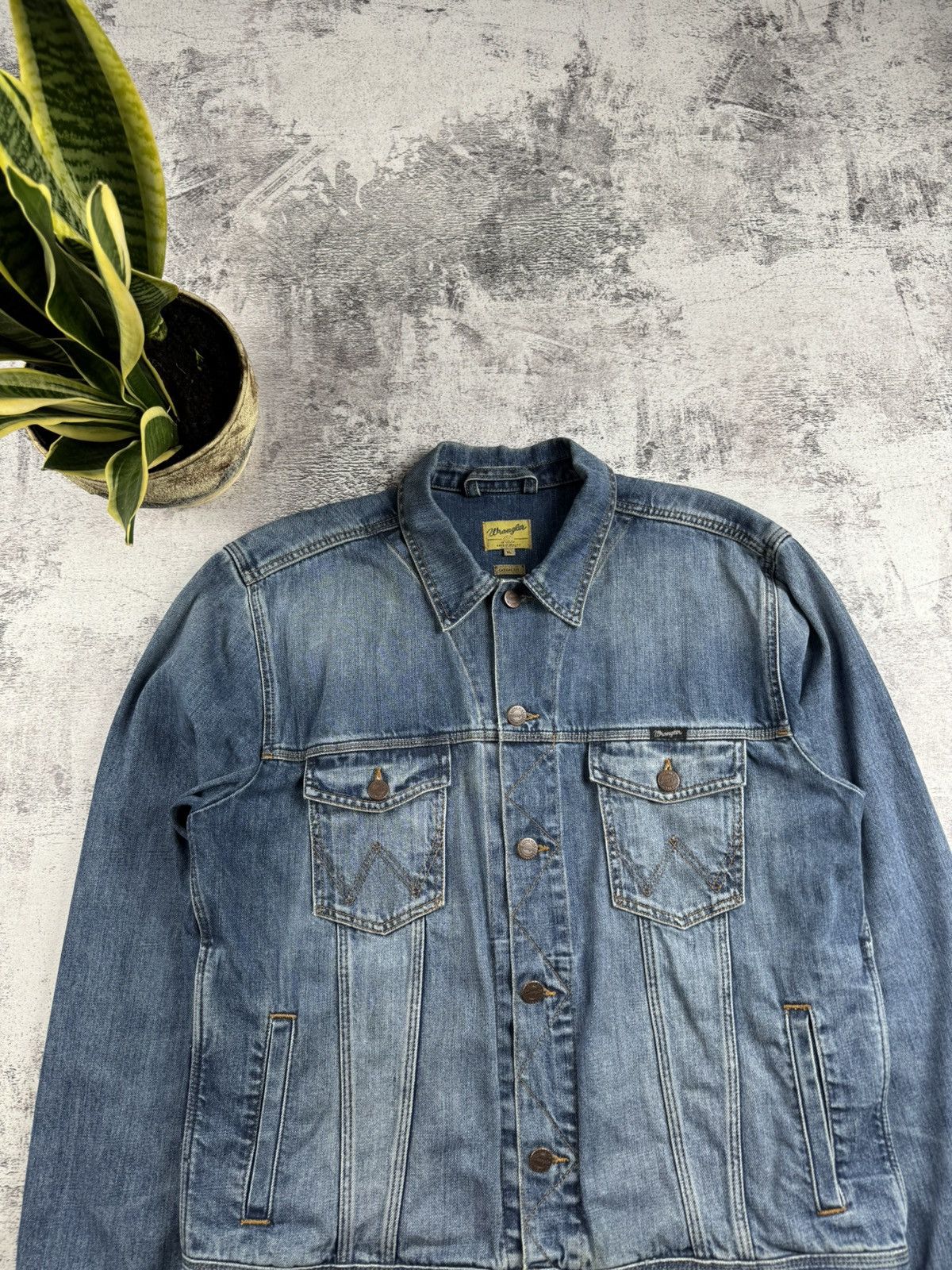 Wrangler WRANGLER Western Rugged Classic XL 90s Trucker Moto Jeans Jacket Size US XL / EU 56 / 4 - 5 Thumbnail