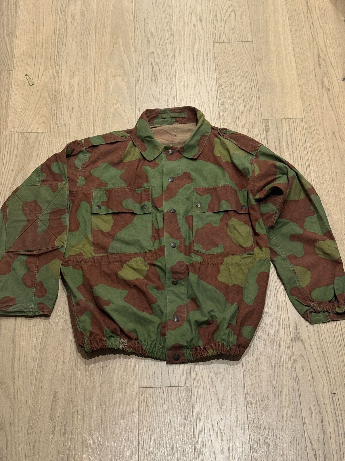 Vintage 1950s Italian M1929 Telo Mimetico paratrooper/smock jacket Size US L / EU 52-54 / 3 - 1 Thumbnail