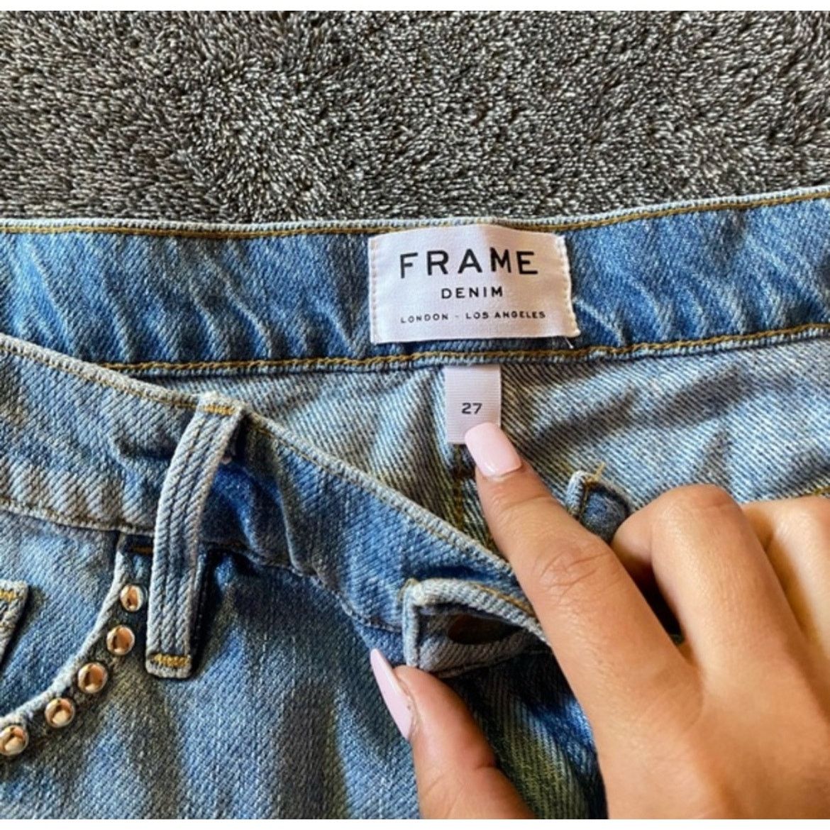Frame $235 NEW WITH TAGS Frame- Los‎ Angeles Blue Shorts Size 27" / US 4 / IT 40 - 4 Thumbnail