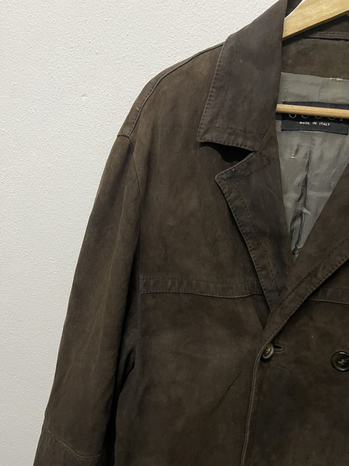 Gucci AW 1998 GUCCI BY TOMFORD SUEDE LEATHER COAT Size US L / EU 52-54 / 3 - 7 Thumbnail