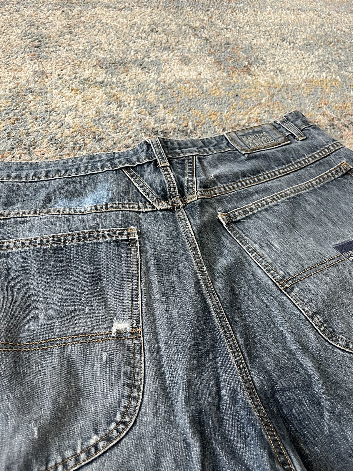 Marithe + Francois Girbaud VTG Marithe Girbaud Baggy Jorts Cut Raw Edge Y2K Size US 42 / EU 58 - 8 Thumbnail