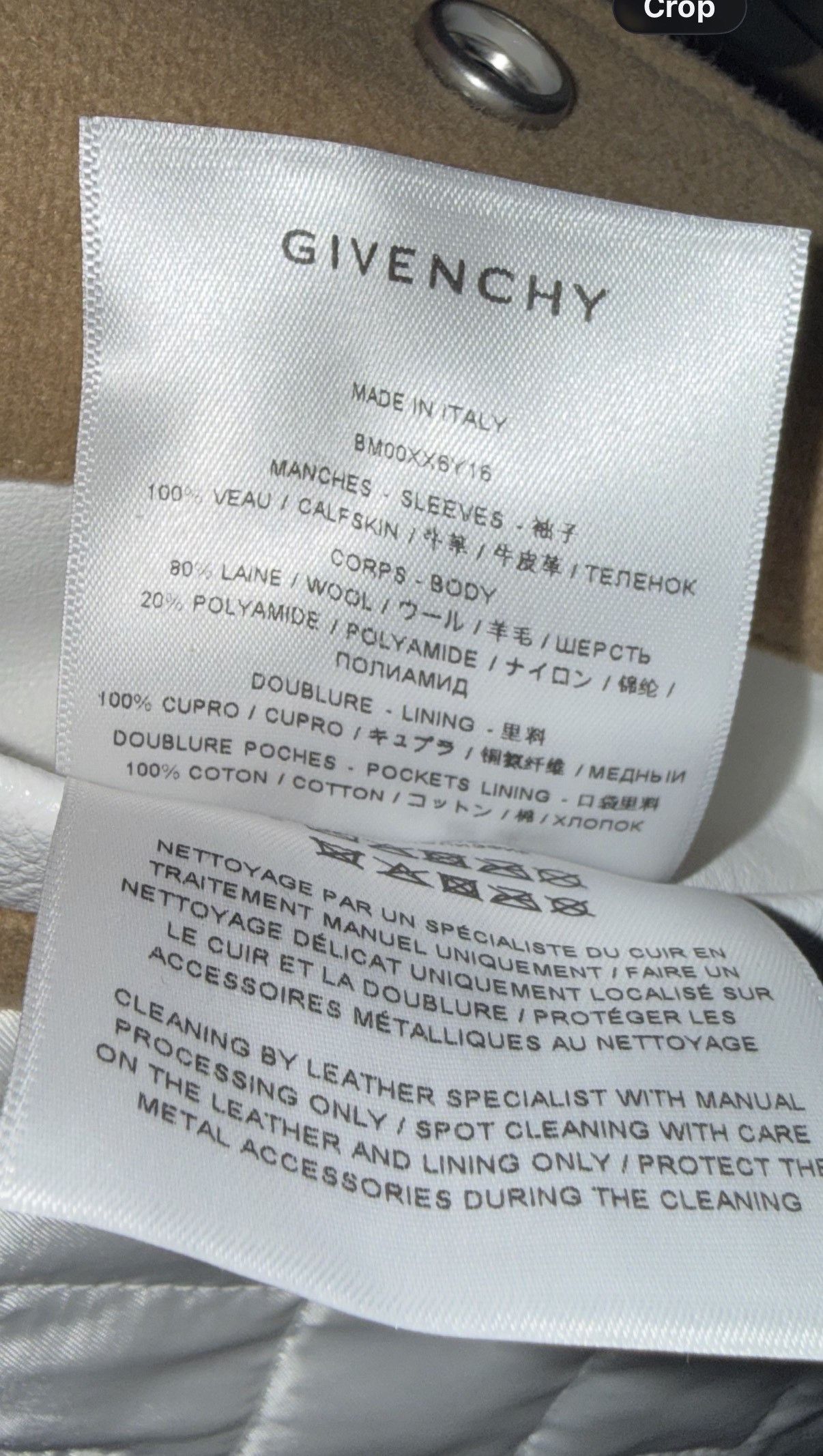 Givenchy Givenchy Hooded Wool & Leather Varsity Jacket Size US XL / EU 56 / 4 - 9 Thumbnail