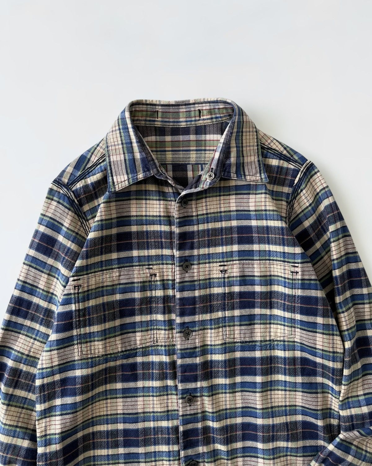 Nigel Cabourn NIGEL CABOURN CHECK REVERSIBLE SHIRT Size US M / EU 48-50 / 2 - 4 Thumbnail