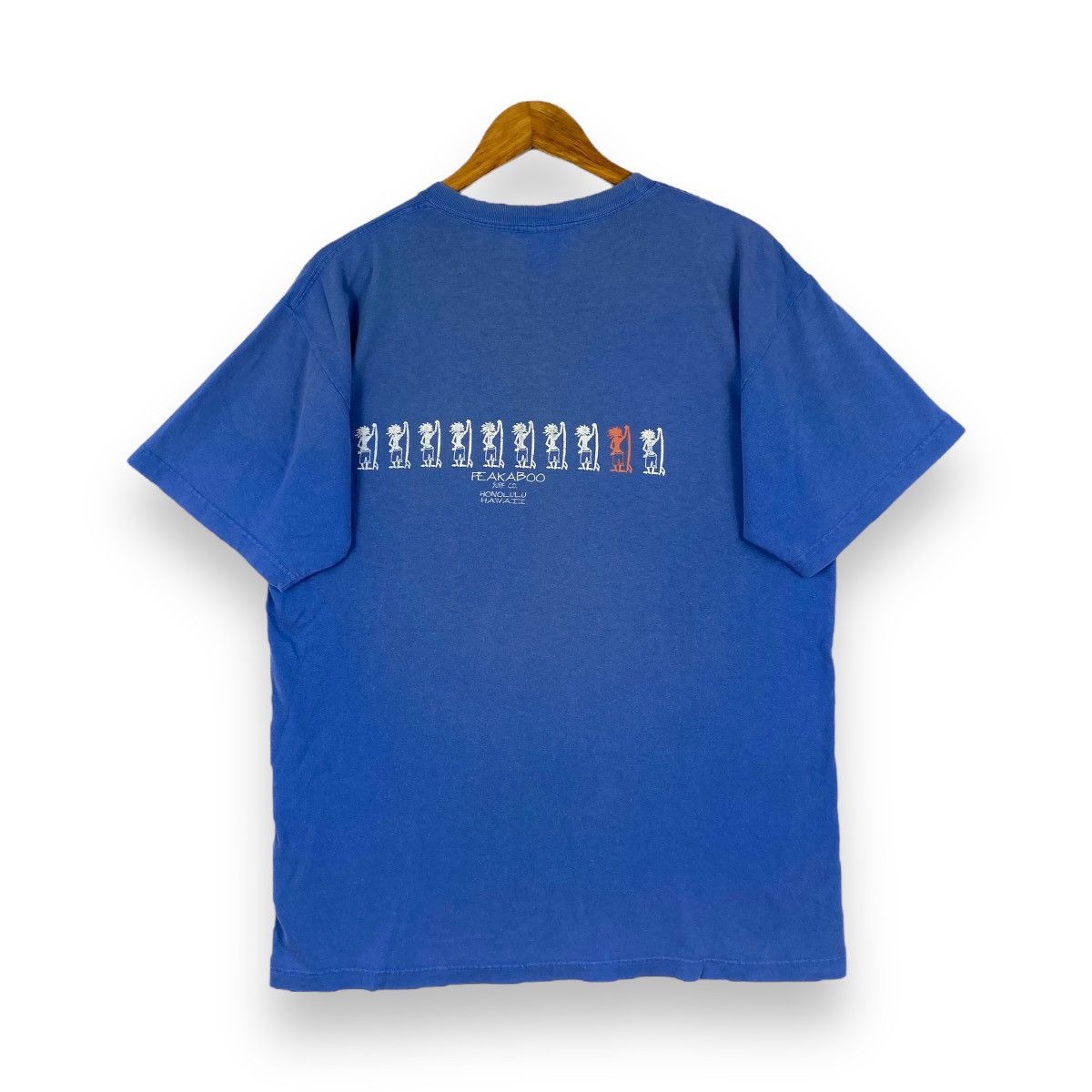 Other Vintage 90's PEAKABOO SURF STYLE Honululu Hawaii Faded Tee Size US L / EU 52-54 / 3 - 1 Thumbnail