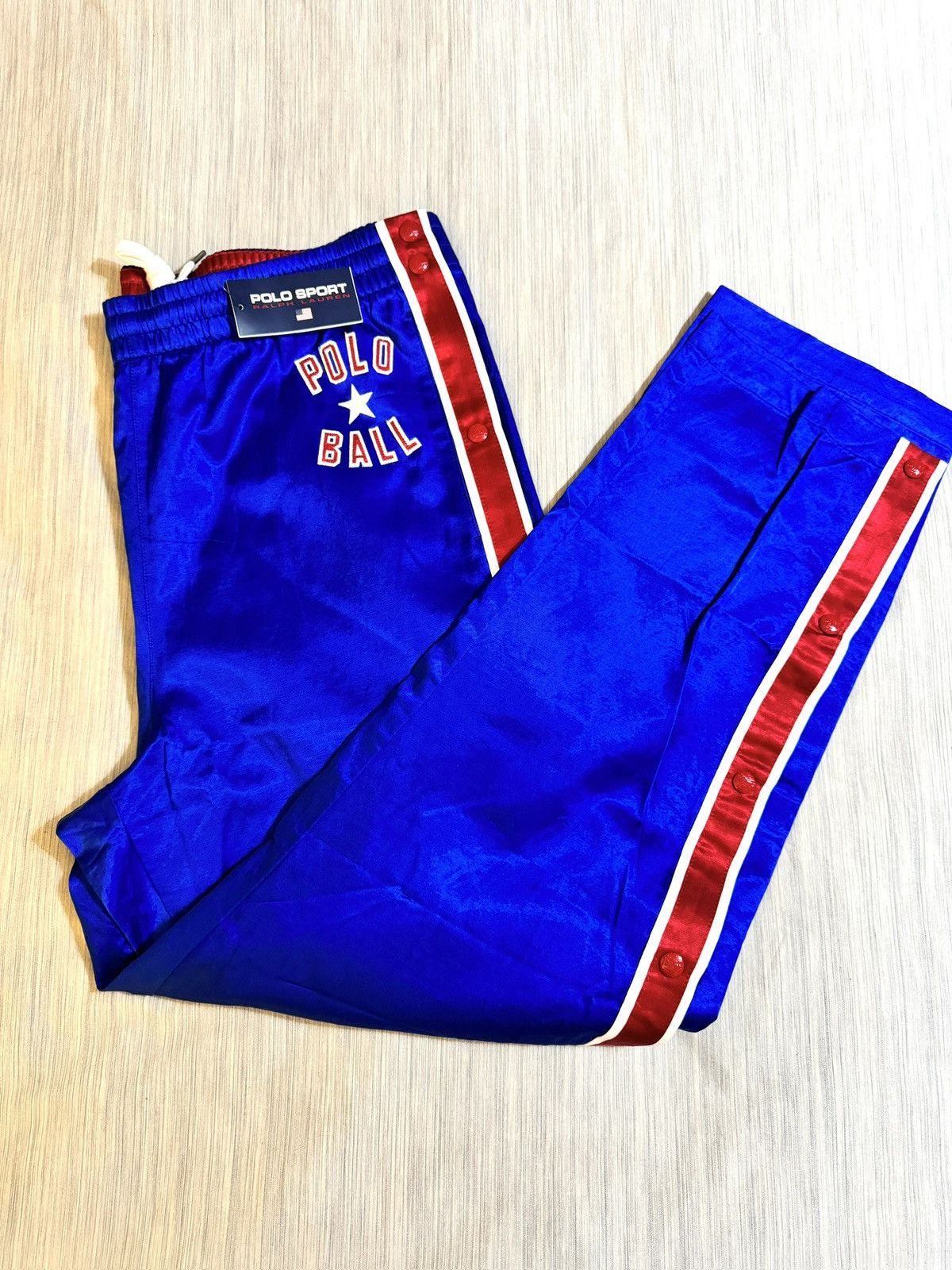 Polo Ralph Lauren Polo Ball Satin Tearaway Pants sz XL NWT Size US 38 / EU 54 - 3 Thumbnail