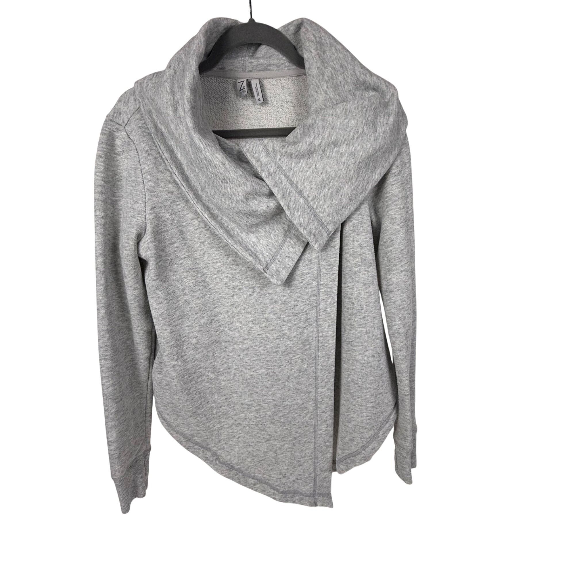 Other Z by Zella Drape Collar Asymmetrical Shrug Jacket Cardigan G Size M / US 6-8 / IT 42-44 - 1 Thumbnail