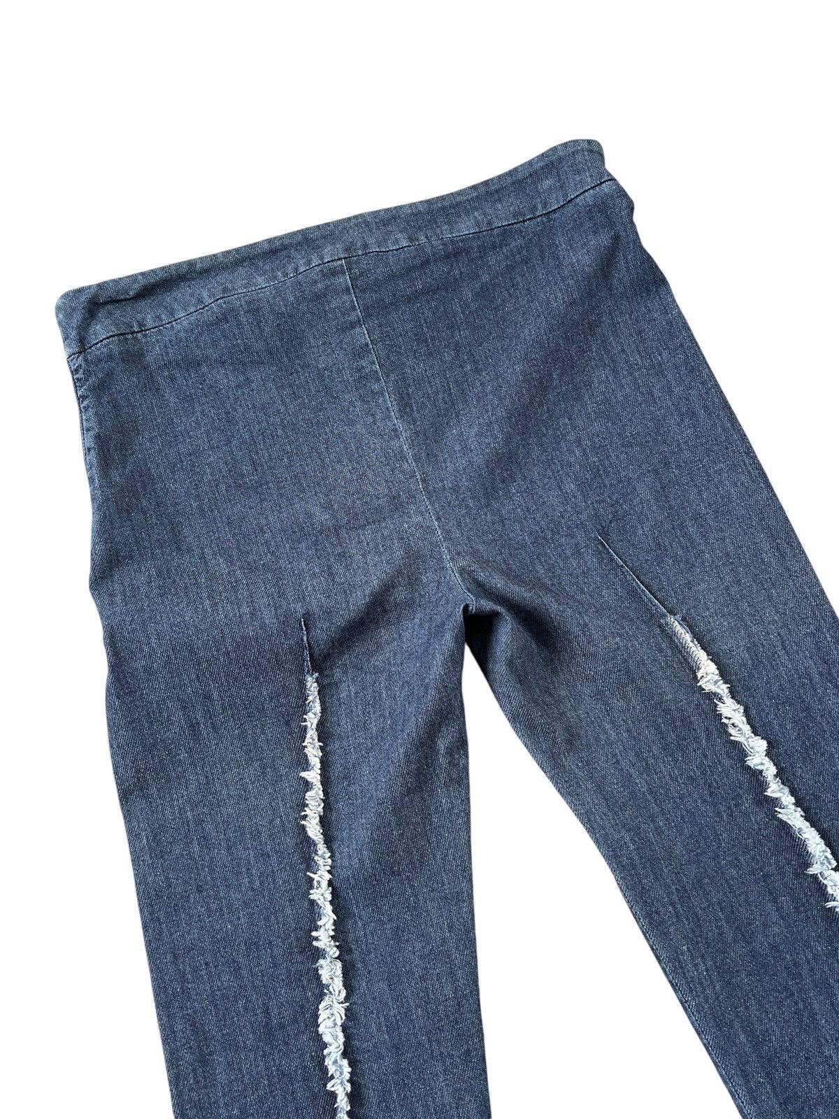 Acne Studios Acne SS13 Ripped Line Detail Stretch Denim Pants Size 31" - 4 Thumbnail