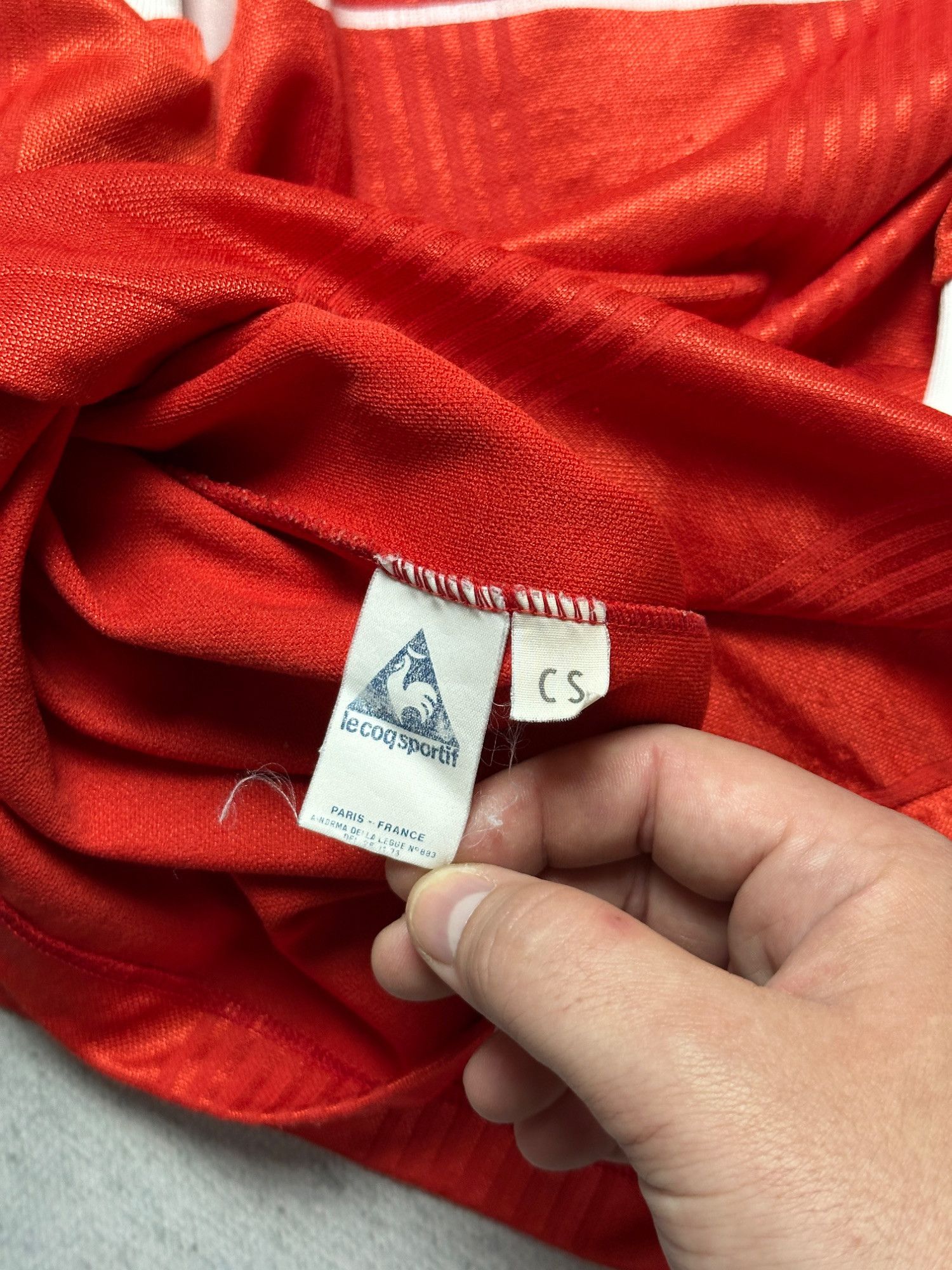 Le Coq Sportif Vintage Le Coq Sportif Coop Red Long Sleeve Soccer Jersey L Size US L / EU 52-54 / 3 - 6 Thumbnail