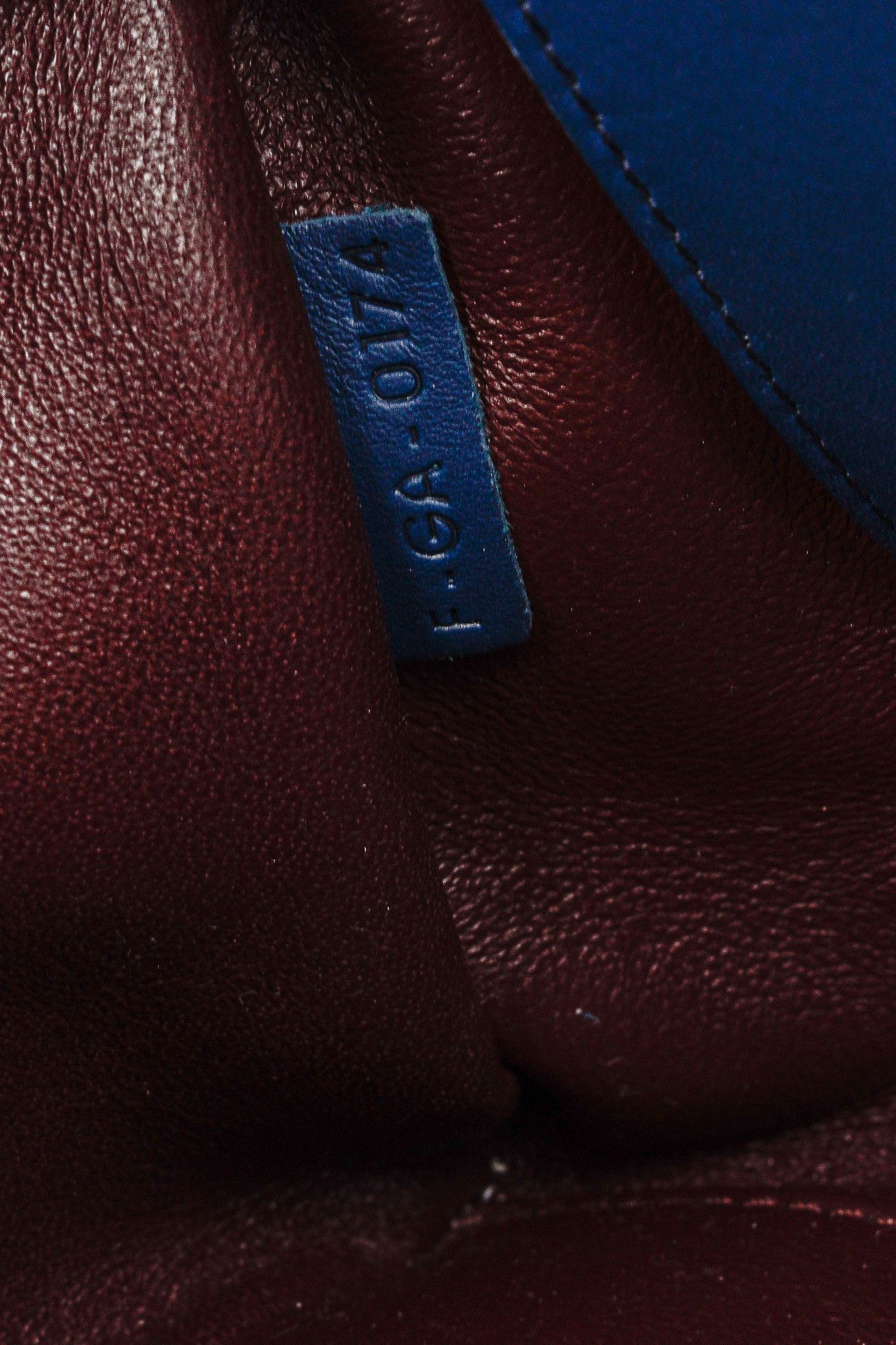 Celine Celine AW/14 Top Handle Blue Leather Brown-Trim Bag Size ONE SIZE - 13 Thumbnail