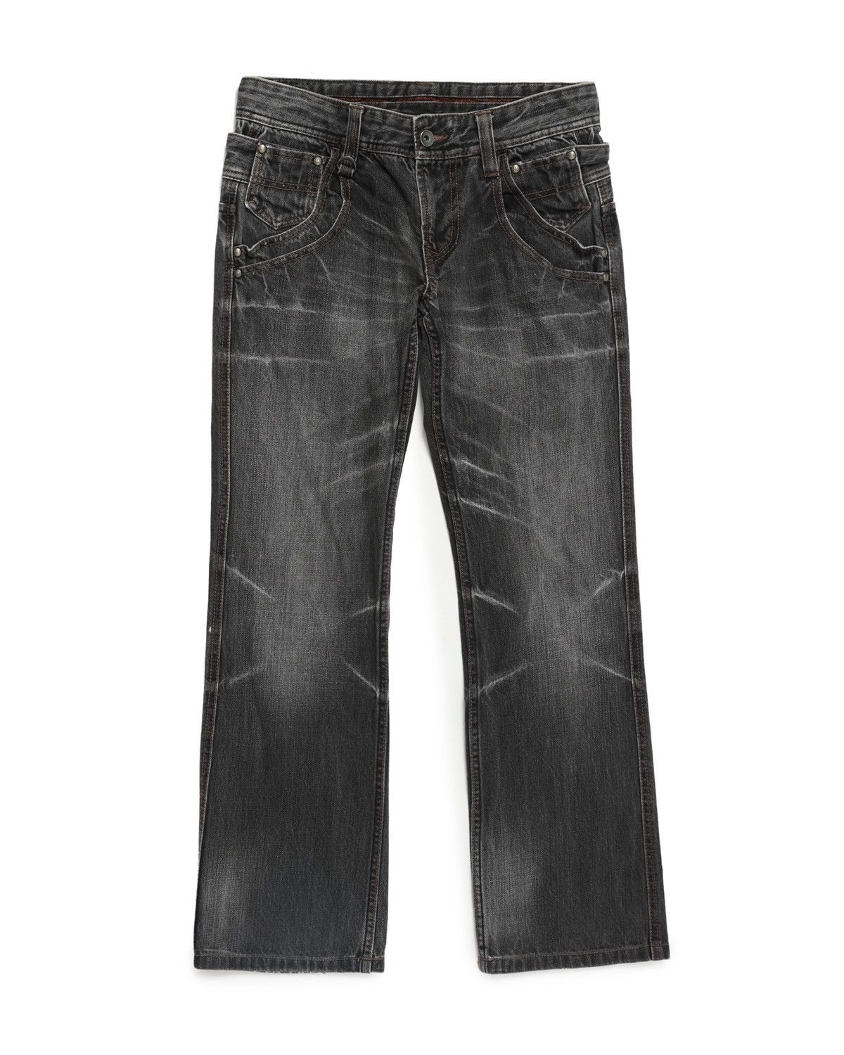 14th Addiction デニム 14th addiction leather switching denim - メルカリ