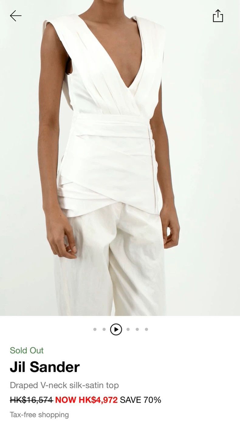 Jil Sander Jil Sander Silk pleated vest top Size 4XL / US 24-26 - 7 Thumbnail