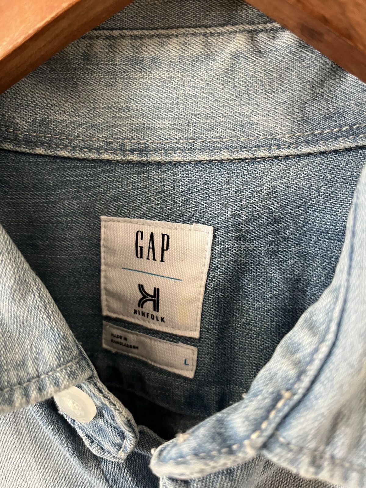 Kinfolk Kinfolk 94 x GAP Brooklyn denim over-shirt | Medium Size US M / EU 48-50 / 2 - 5 Thumbnail