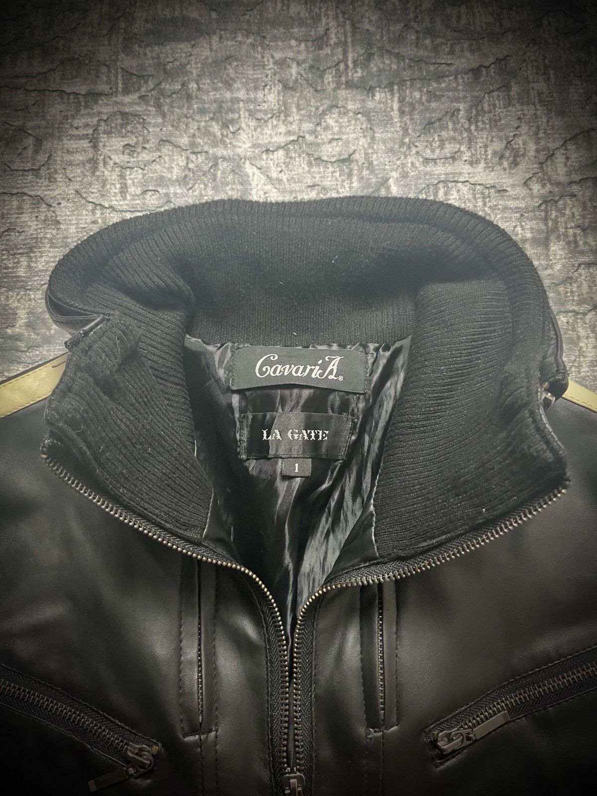 CIVARIZE CAVARIA X LA GATE striped leather jacket Size US M / EU 48-50 / 2 - 6 Thumbnail