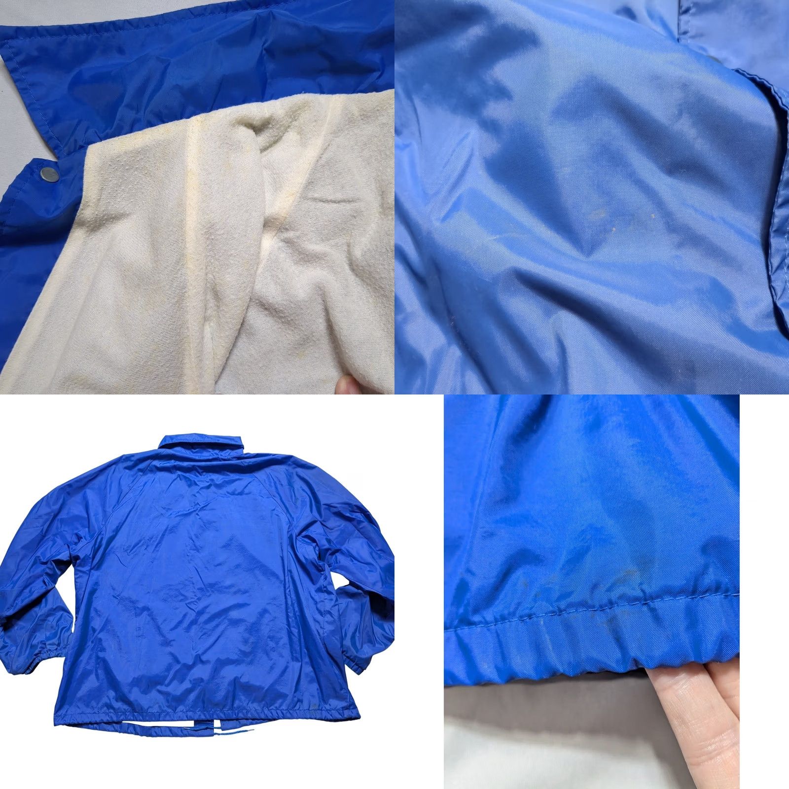 Vintage VTG 80s Herbie Famous Fireworks Auburn Sportswear Blue Coaches Jacket XXL USA Nylon Nylon Coat Sportswear Mens 2XL Blue 1980s USA Size US XXL / EU 58 / 5 - 9 Thumbnail