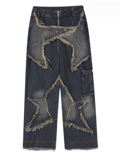 Y 2 K Jeans Embroidered Stars