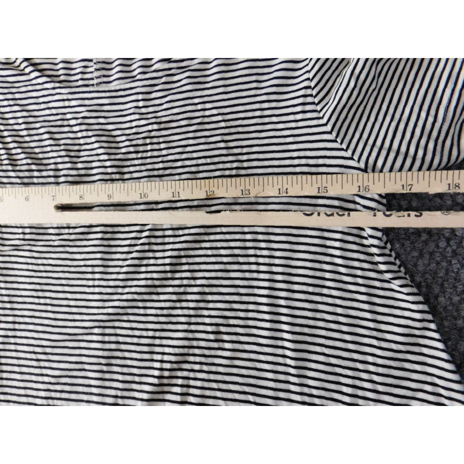 Old Navy Old Navy Womens Dress Medium Gray Striped A-Line Stretch Raglan Sleeve Crew Neck Pencil Dress Short Colorful Short Size M / US 6-8 / IT 42-44 - 5 Thumbnail